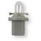 Lámpara casquillo plástico 24 V, B 8,5d gris